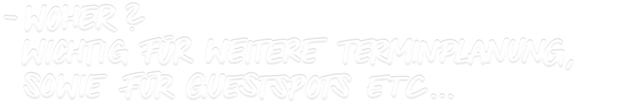 Woher kommst du? Stadt/Ort